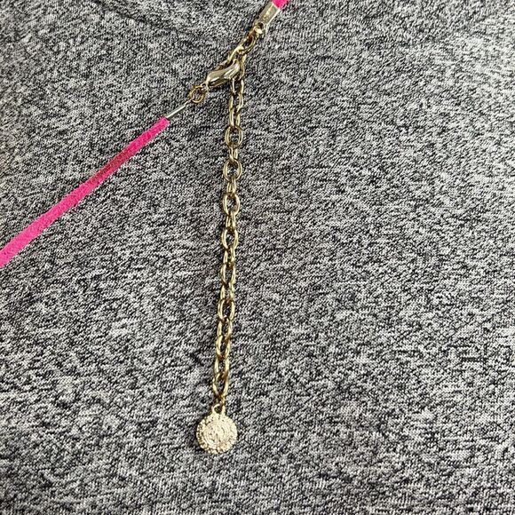 RJ Graziano Pink Cord with God Tone Ring Pendant - Picture 4 of 6